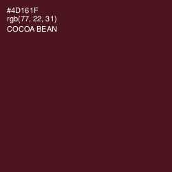 #4D161F - Cocoa Bean Color Image